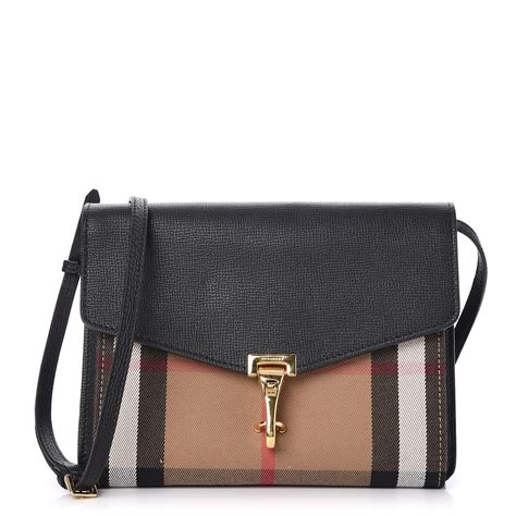 burberry macken shoulder bag|BURBERRY Derby Calfskin House Check Small Macken .